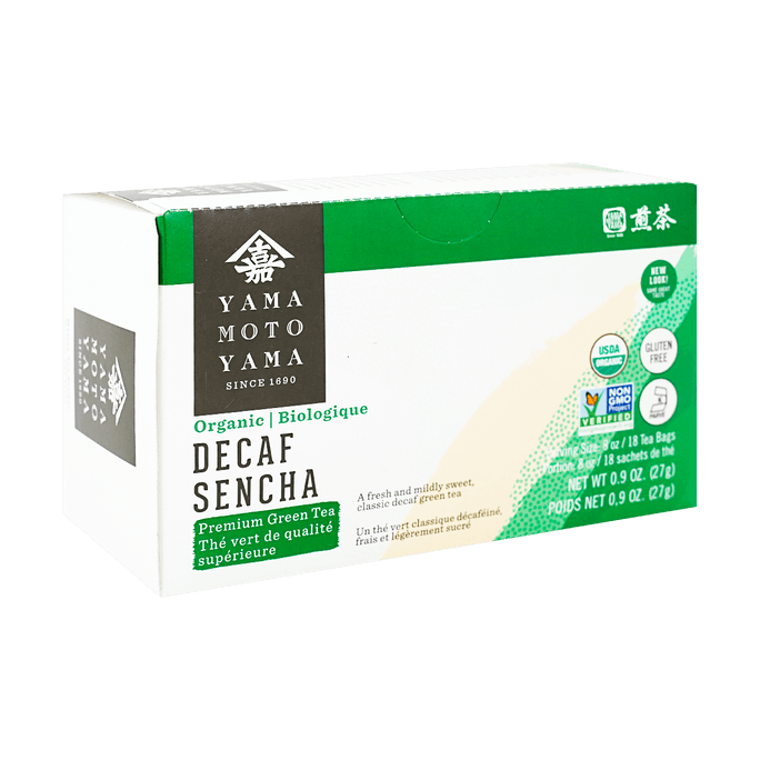 Organic Decaf Sencha Preimum Green Tea, Set of 18