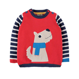 엄마는 나를 사랑해 토마토 강아지 니트 스웨터 18-24