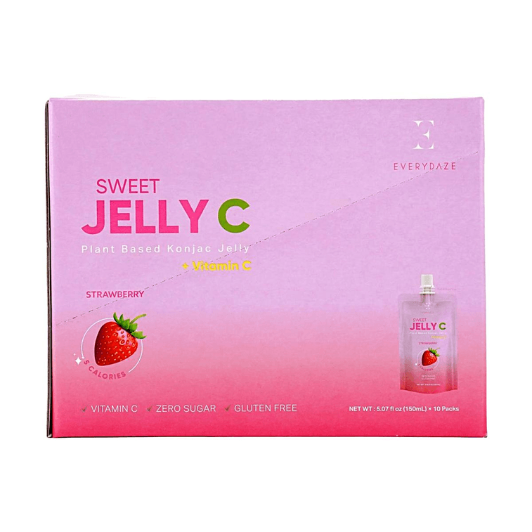 Vitamin C Konjac Jelly, 5.07 fluid ounces x, 10 Pack, vegan, zero sugar, low calorie, slimming and beauty, strawberry fl 3