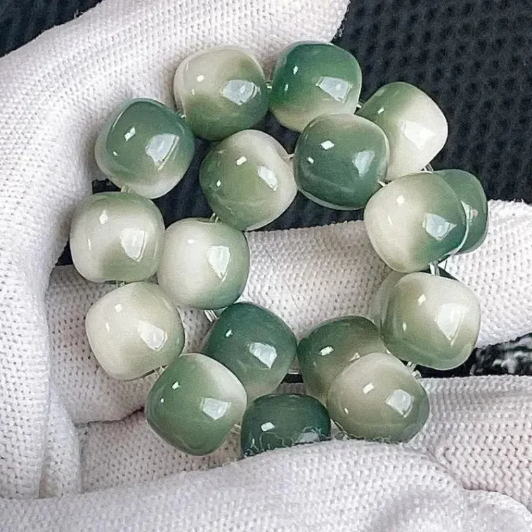 【中国直邮】灵月阁渐变桶型阴皮菩提手串-10mm 4