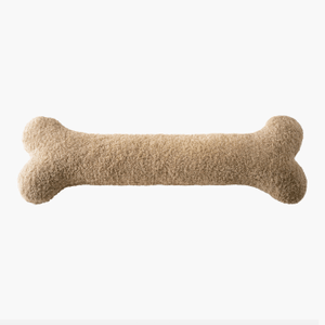 Boucle Bone-Shaped Body Pillow Beige-105x36cm