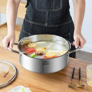 Stainless Hot Pot with Two Flavors 28cm
