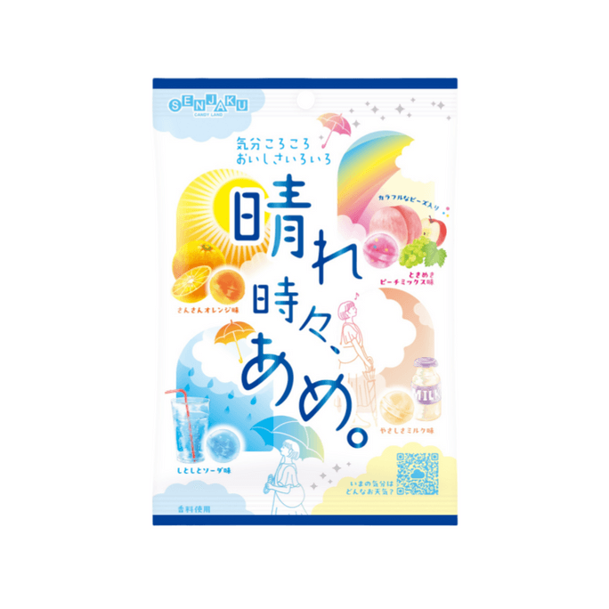 【日本直邮】 日本 SENJAKU 扇雀饴本铺 天气心情时光 混合水果味糖果 70g