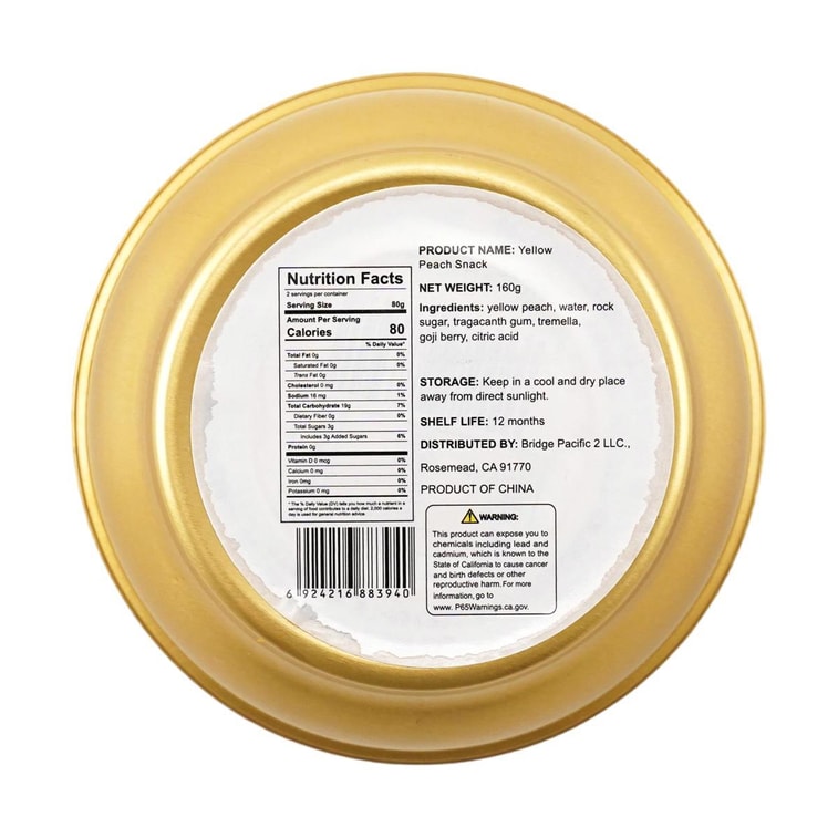 Canned Yellow Peach Snack , 5.64 oz 11