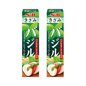 日本 S&B 九層塔醬 羅勒醬 38g 管裝x2