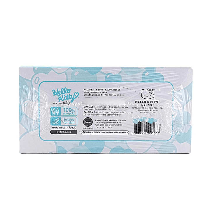 Hello Kitty Soft Facial Tissues Disposable Gentle Skin Care 180 Sheets 3 Packs 3