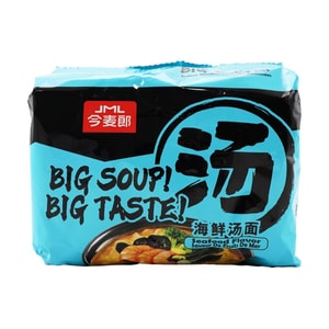 今麦郎 大份量 方便面 海鲜汤味面 5连包 625g