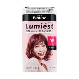 Blaune Lumiest Youthful Gray Coverage Hair Dye, #OP Berry Pink - Japanese Sweet Pink | for Black/White Hair