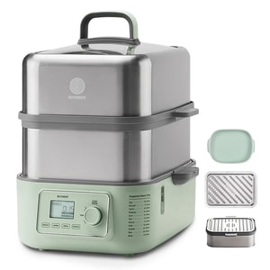 Steamed stew pot electric steamer G67 double layer version capacity 7L stainless steel intelligent timed reservation