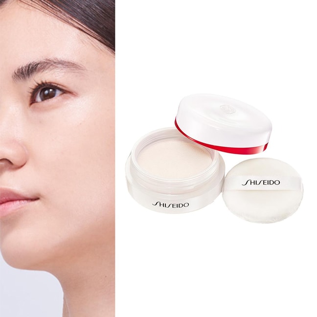 日本SHISEIDO资生堂 全新超细轻盈精华定妆蜜粉 精华液养肤 通透自然 控油防暗沉 毛孔柔焦 改善瑕疵肤色不均 长效保湿控油 7g #02 Smoothing MATTE 柔滑哑光