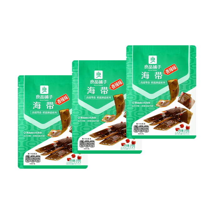 【超值装】良品铺子 海带段 香辣味 218g*3包