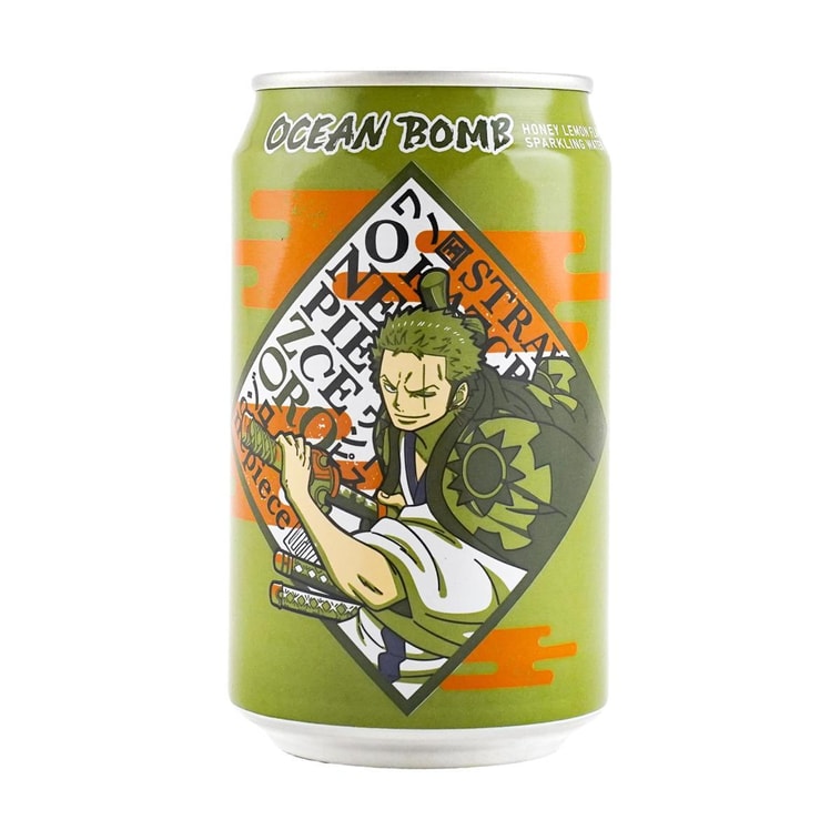 One Piece Zorro Sparkling Water Honey Lemon Flavor, 11.15 fl oz 6