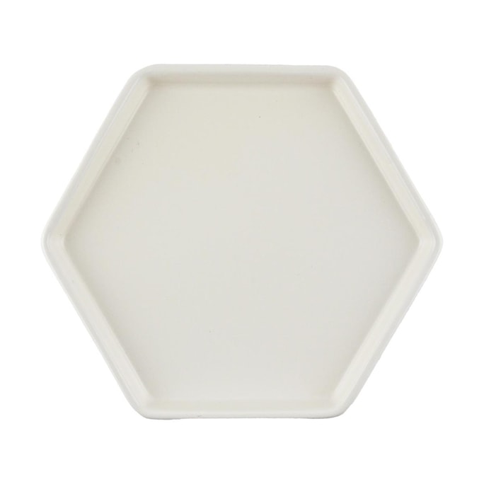 Mariebel Hexagonal Plate Cream White 185mm