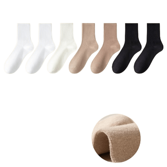 Spring And Summer Cotton Socks Women's Boneless Socks Anti-Odor and Sweat Absorbent 7 Pairs Set
