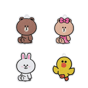 【中国直邮】LINE FRIENDS  木浆棉洗碗擦吸水不掉毛家用刷碗清洁布海绵厨房抹布  全色系