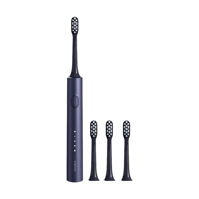 Brosse à dents électrique sonique T302 Noir 1 Set 【Étanche IPX8】【4 modes de nettoyage】【Longue durée de vie de la batterie】