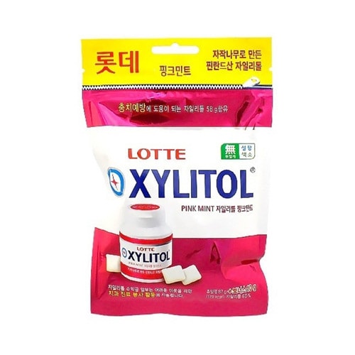LOTTE XYLITOL Pink Mint Gum 96g