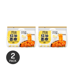 白家陳記 阿寬 非油炸 乾拌紅油面皮 麻醬味 4包入 460g