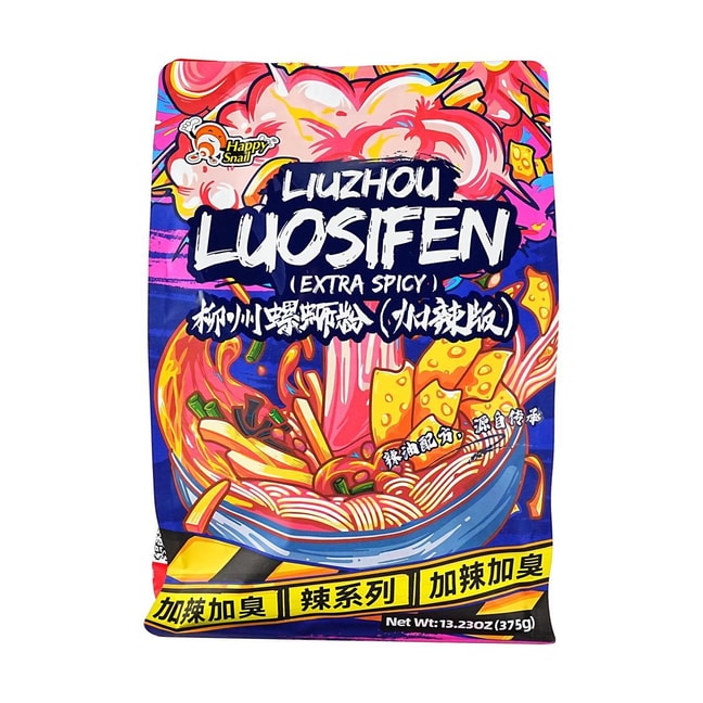 好欢螺出口版 柳州螺蛳粉 加臭加辣味 375g【正宗柳州味道】