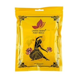 泰国LANNA兰纳 改善湿寒艾足贴 排湿发热艾草生姜足底  活血通络 驱寒暖体 10片/包【泰国断货王】