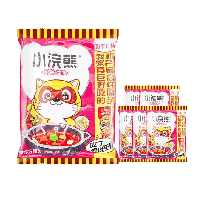 【超值分享装】台湾统一 小浣熊干脆面 意式红烩有点甜味 35g*6