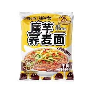 Akuan Buckwheat Noodle Dry Mixed Noodle Konjac Buckwheat Noodle Liangpi 173g * 1 Bag Instant Noodle Instant Noodle [Spicy Sweet And Sour Flavor] [O Fat Low Calories Fat Reducing Food Substitute