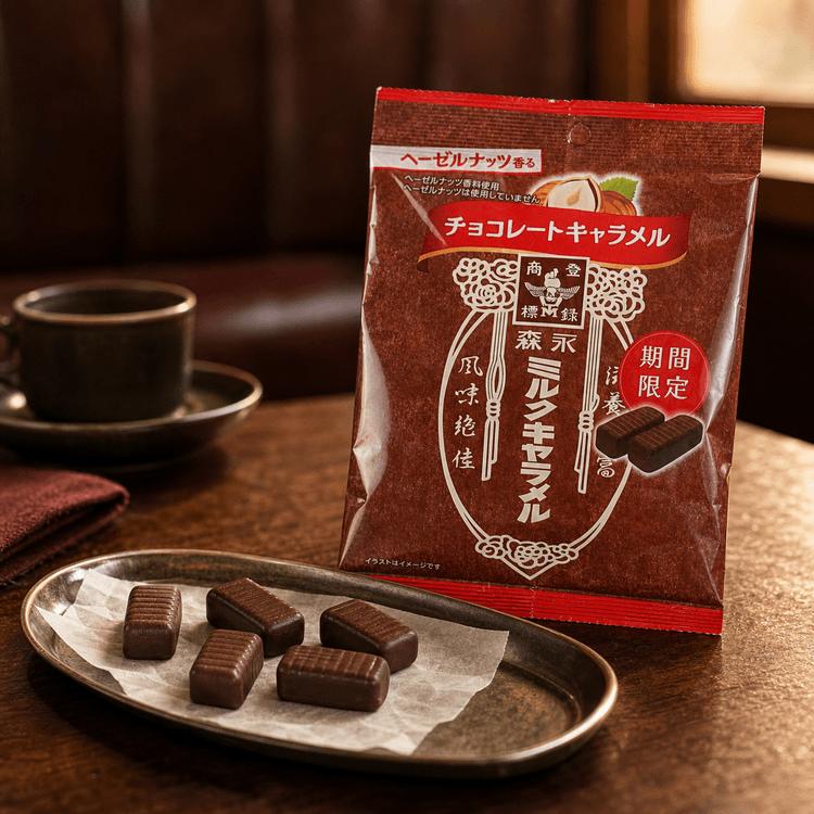 MORINAGA Hazelnut-Flavored Chocolate Milk Caramel 2.4oz【Limited
