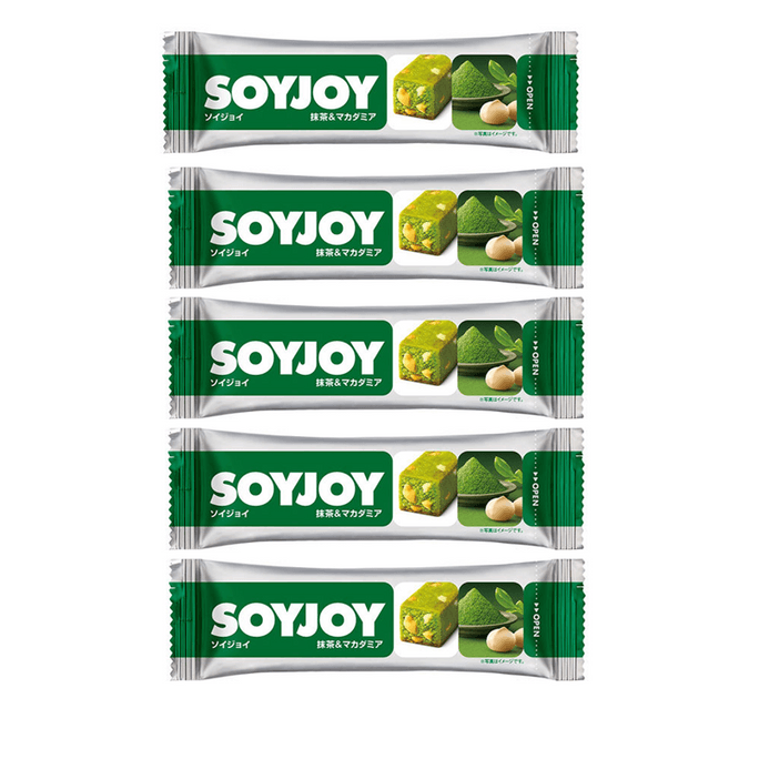 日本 大冢制药 OTSUKA大塚制药 SOYJOY 营养蛋白低卡代餐饱腹 大豆营养能量棒 抹茶坚果味 30g*5个