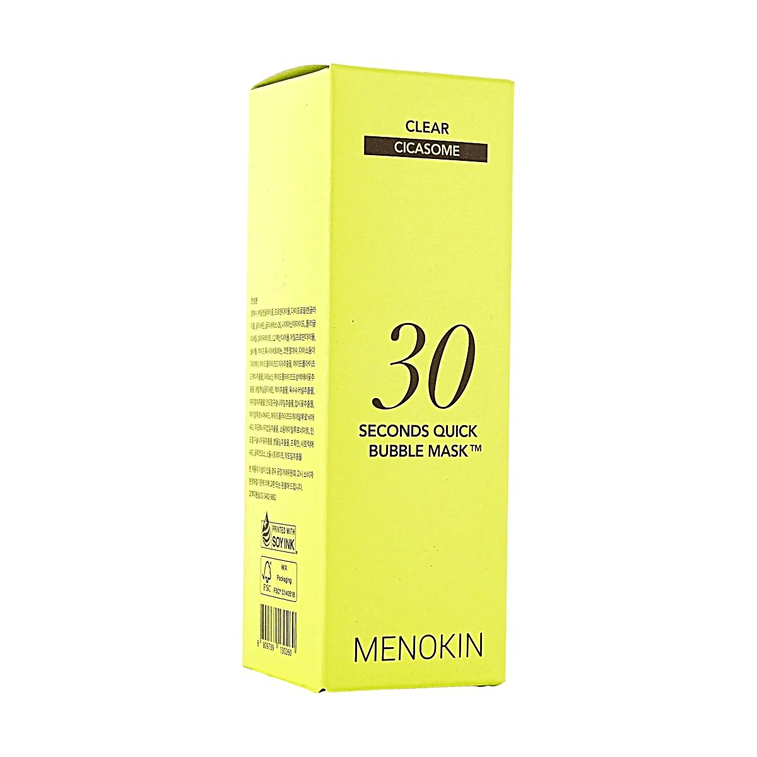 韩国MENOKIN 30秒快速泡泡面膜 95ml #洁净型 舒缓镇静泛红刺激 保湿莹润光泽 无需水洗【朴宝英同款】 7