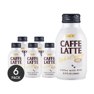 カフェラテ、濃厚でクリーミーなミルク入りコーヒー、8.79液量オンス *6【6パック】