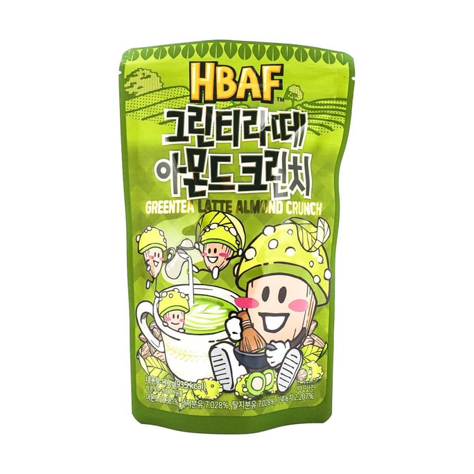 韩国HBAF 杏仁 绿茶拿铁口味 190g