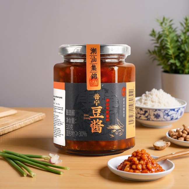 【老广风味】潮汕集锦 老普宁豆酱 砂锅粥炒菜黄豆瓣酱 320g 
