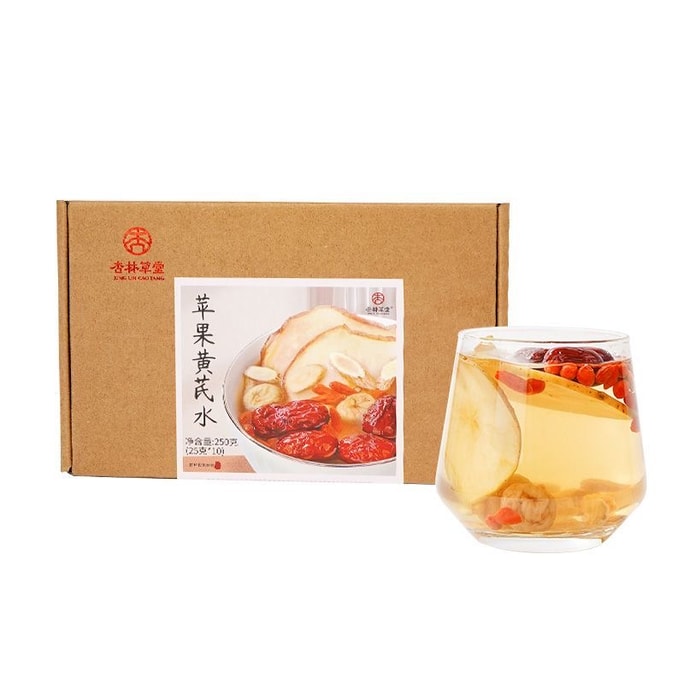 Apple Astragalus Tea Ophiopogon Red Date and Goji Berry Tea Bags 20 bags*25g/box