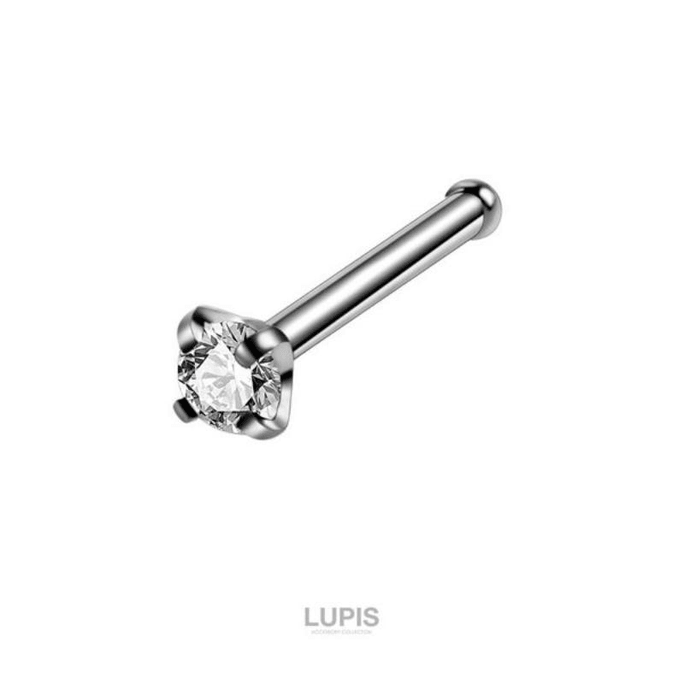 [일본 직배송] 루피스 원석 일자형 바디 이어링/코 피어싱, 18g (1개)