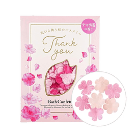 日本GPP 櫻花香花瓣型泡浴浴鹽 溫泉美白嫩膚持久留香泡澡 粉紅花瓣櫻花浴 10g