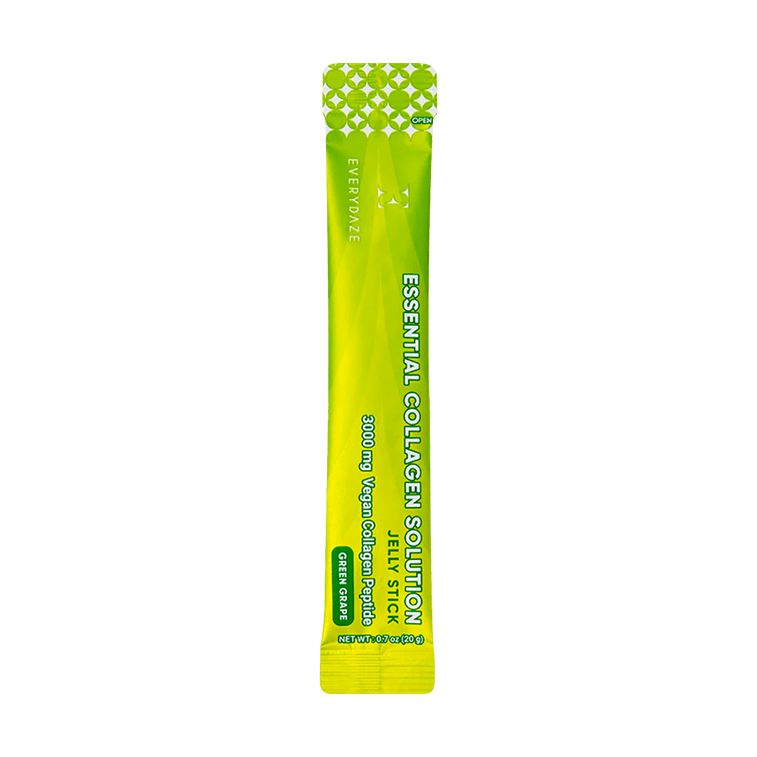 Essential Collagen Solution Jelly Stick, Green Grape Flavor, 10 sticks 10