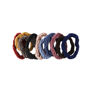 Wavy Multi-Color Hair Tie 10pcs