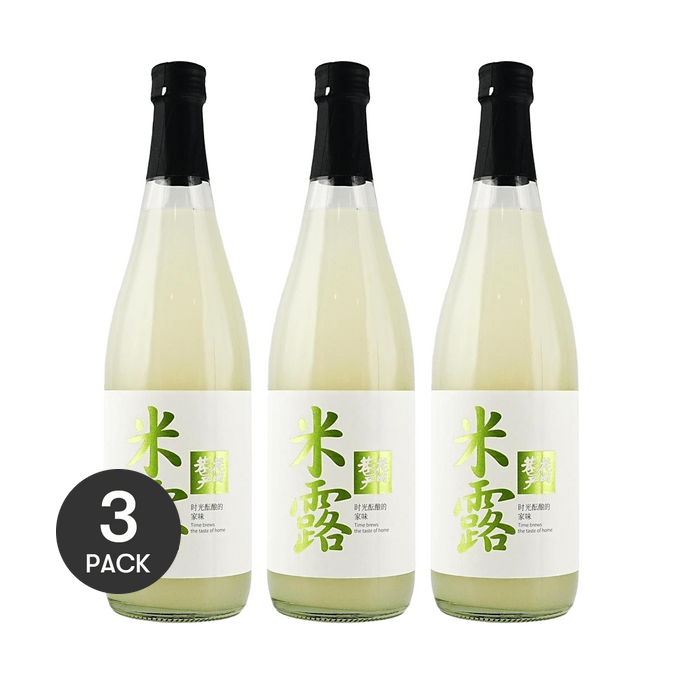 Osmanthus Sweet Rice Dew, Rice Wine,24.34 fl oz *3【3 Packs】【0.5%vol】
