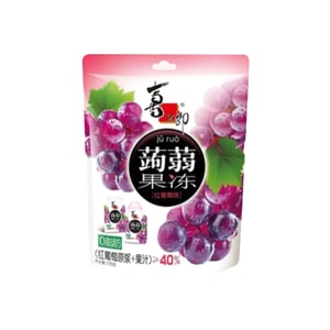 西芝浪こんにゃくジュースゼリー（脂肪ゼロ） - お子様向けのおいしいおやつ、赤ぶどう味、120g×1袋