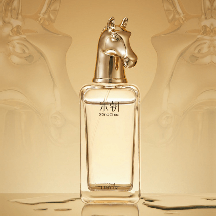 Celestial Steed Perfume Gift Set : Snow-Treading Tea Scent + Year of Horse Metal Cap + Pendant + Crystal Base 8