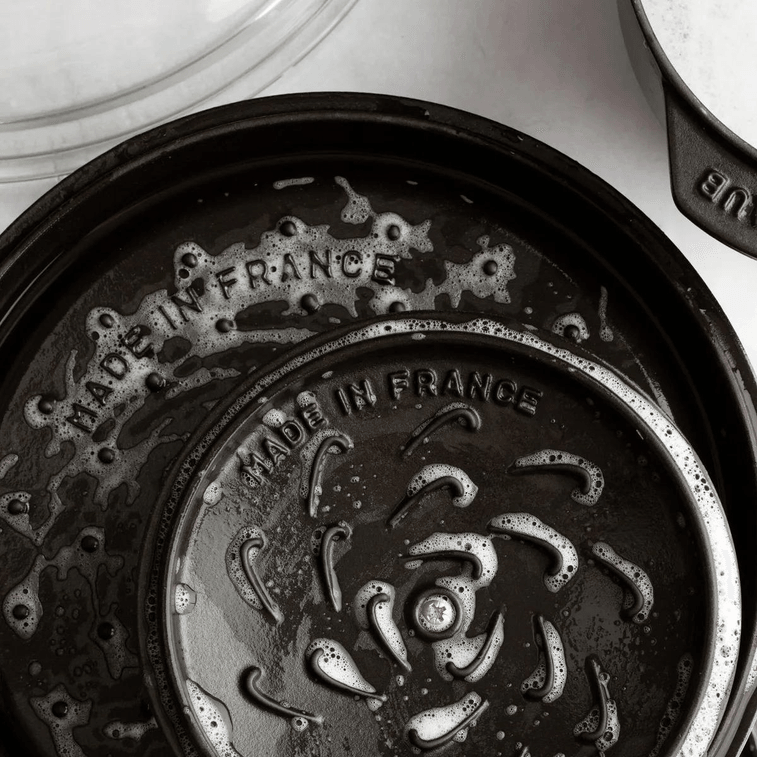 [Yami Exclusive] Round Dutch Oven Enamel-Coated Cast-Iron Citron 4QT×1 + Heart Shaped Knob Light Gold 1 pcs×1 4