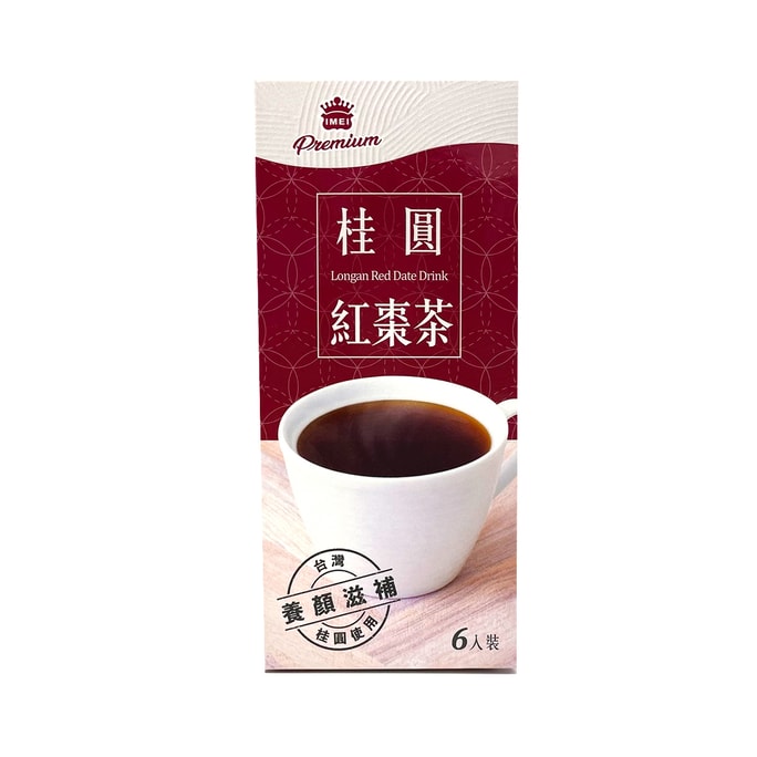 [台湾直邮] 义美  Premium桂圆红枣茶 120g 6入