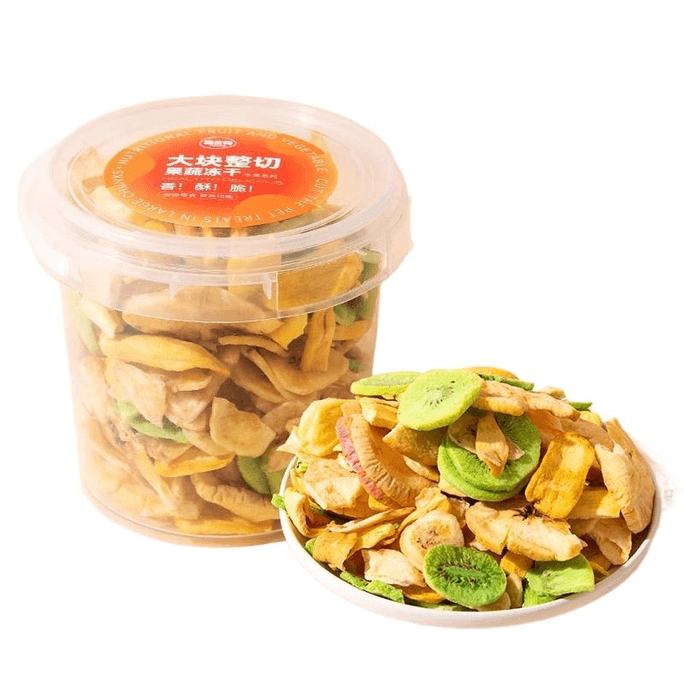 Happi Dog Dog Treats - Vegetable Freeze-Dried Companion Fruit And Vegetable Bucket, Fruit Freeze-Dried, 200g X 1 Bucket