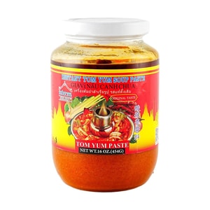 Instant Tom Yum Sauce Paste, Original Taste ,16 oz 【Seasoning Base for Thai Soups】