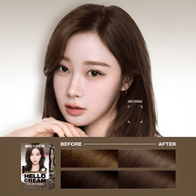 HELLO CREAM Double Coverage Hair Color Cream White Hair Cover Dye #6MB Matte Brown, 4.23 oz.