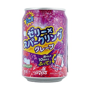 日本DYDO达亦多 葡萄味果冻汽水饮料 280g 【果冻碳酸双重口感】【含Q弹椰果】