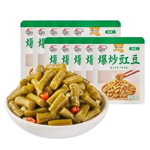 Stir-fried Long Beans, Sour Cowpea, Side Dish Pickle for Rice, Ready-to-Eat Noodle Seasoning, 30g*5 Packs [Stock-Up Pack]