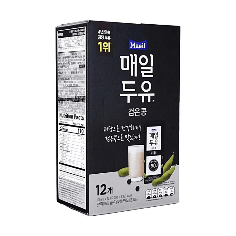 Soy Milk Plant Protein, Black Soybean Flavor, 6.4 fl oz*12 Pack, 76.8 fl oz 【Contains Brown Rice】【Vegetarian】 3