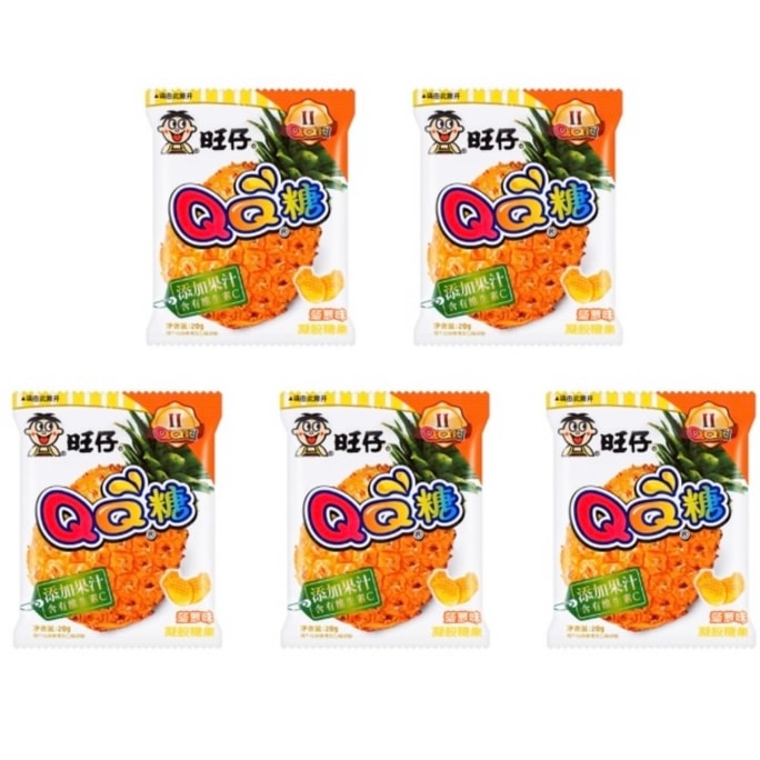 QQ Soft Candy Pineapple Flavor 20g*5