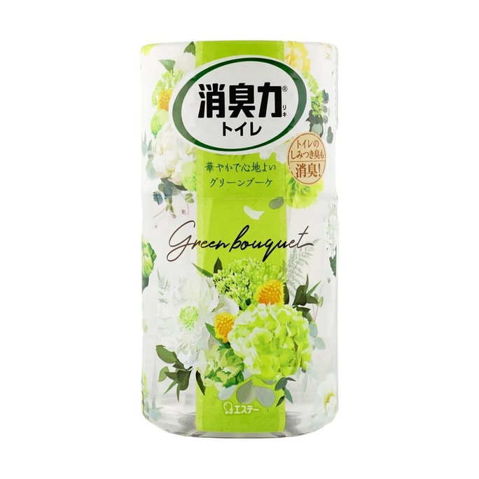 日本S.T.雞仔牌 衛浴強力除臭空氣清新劑 #綠色花香 400ml
